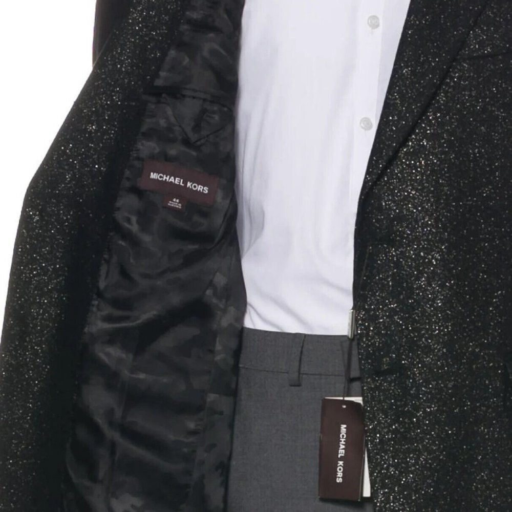 Michael Kors Mens Lurex Wool Blazer Size 44R Retail Value: $798.00 - Picture 5 of 7